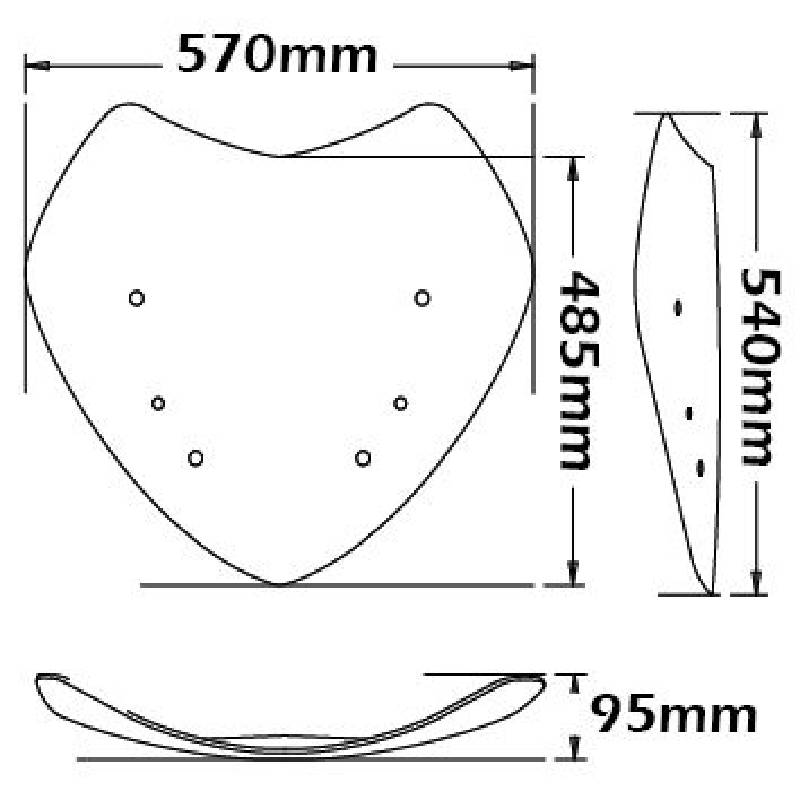 Parabrisas bajo deportivo BMW r 1200 rt 05-09